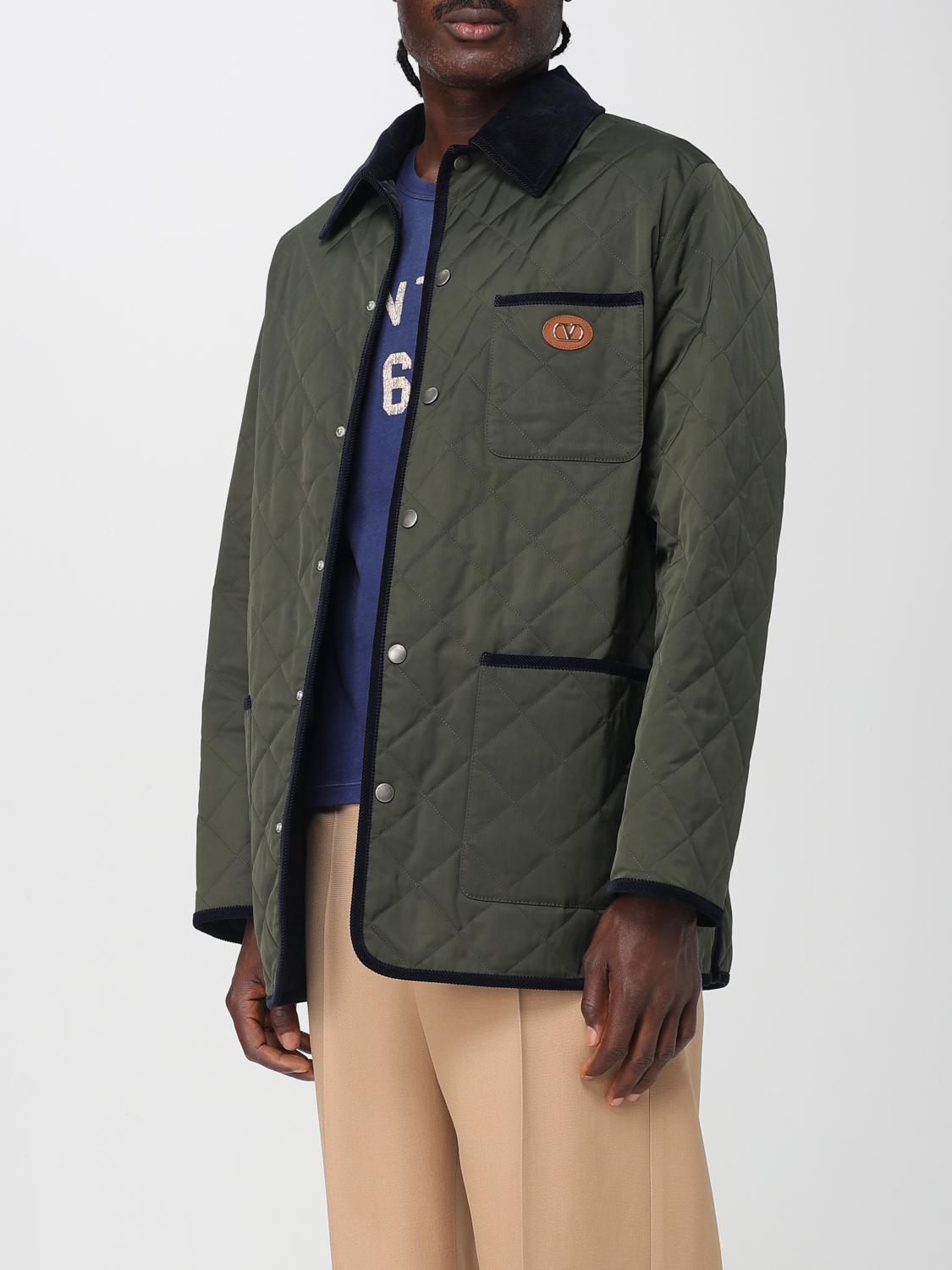 Valentino Coat Men Olive