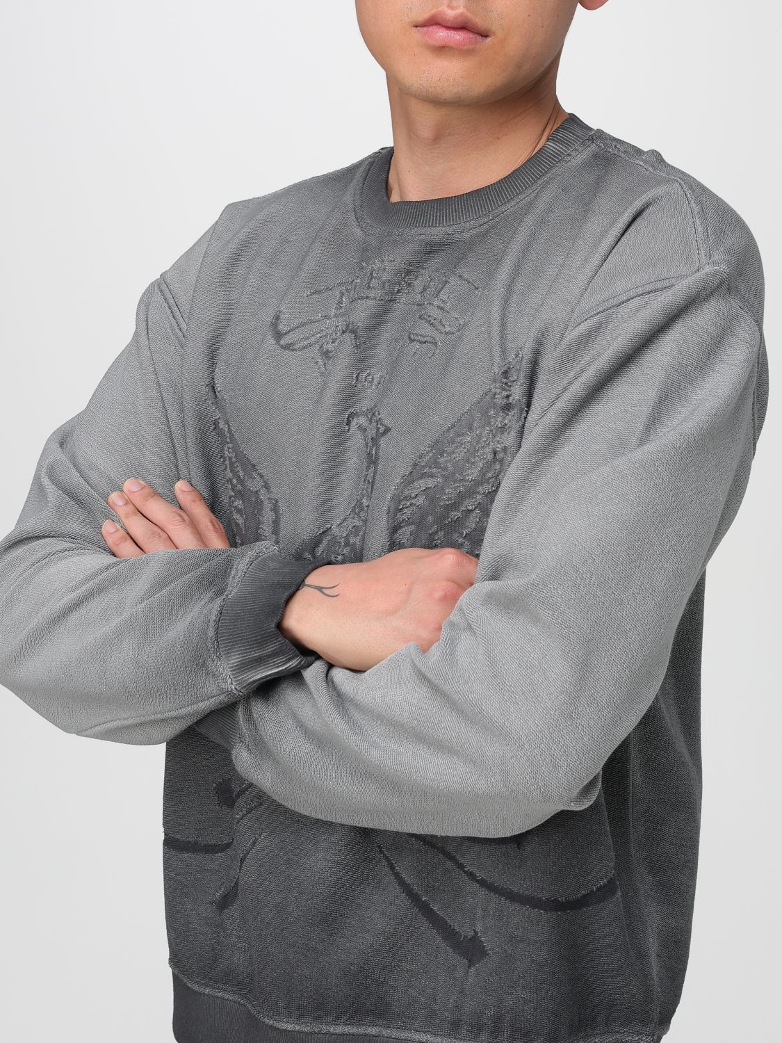 Diesel Sweatshirt Men Grey