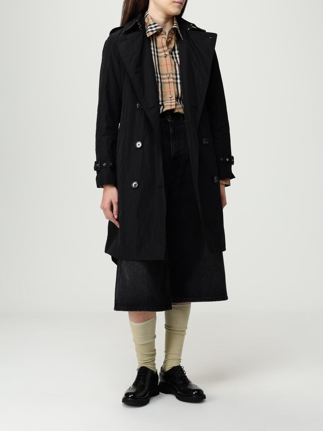 Burberry Trench Coat Woman Black