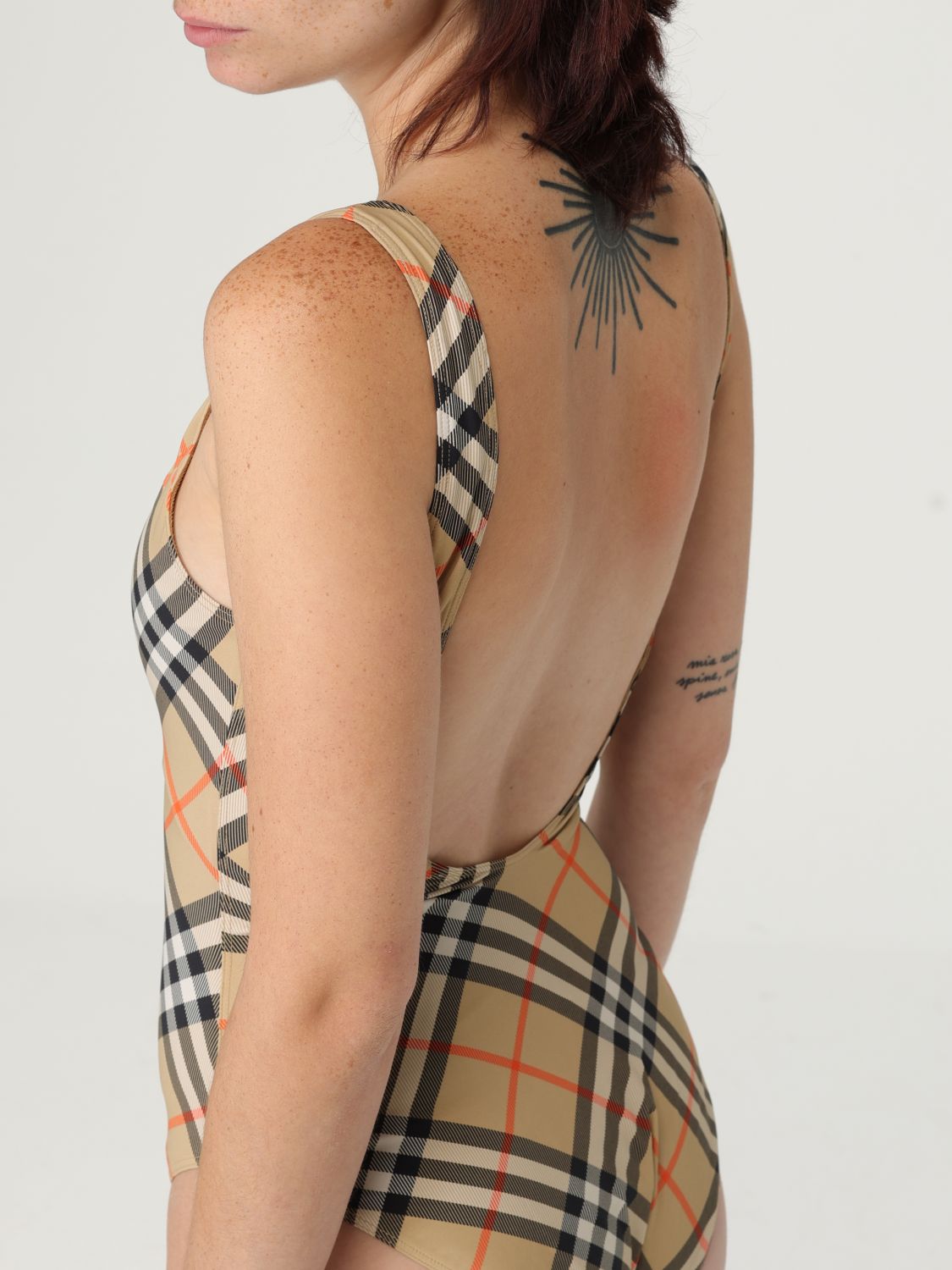 Burberry Swimsuit Woman Sand