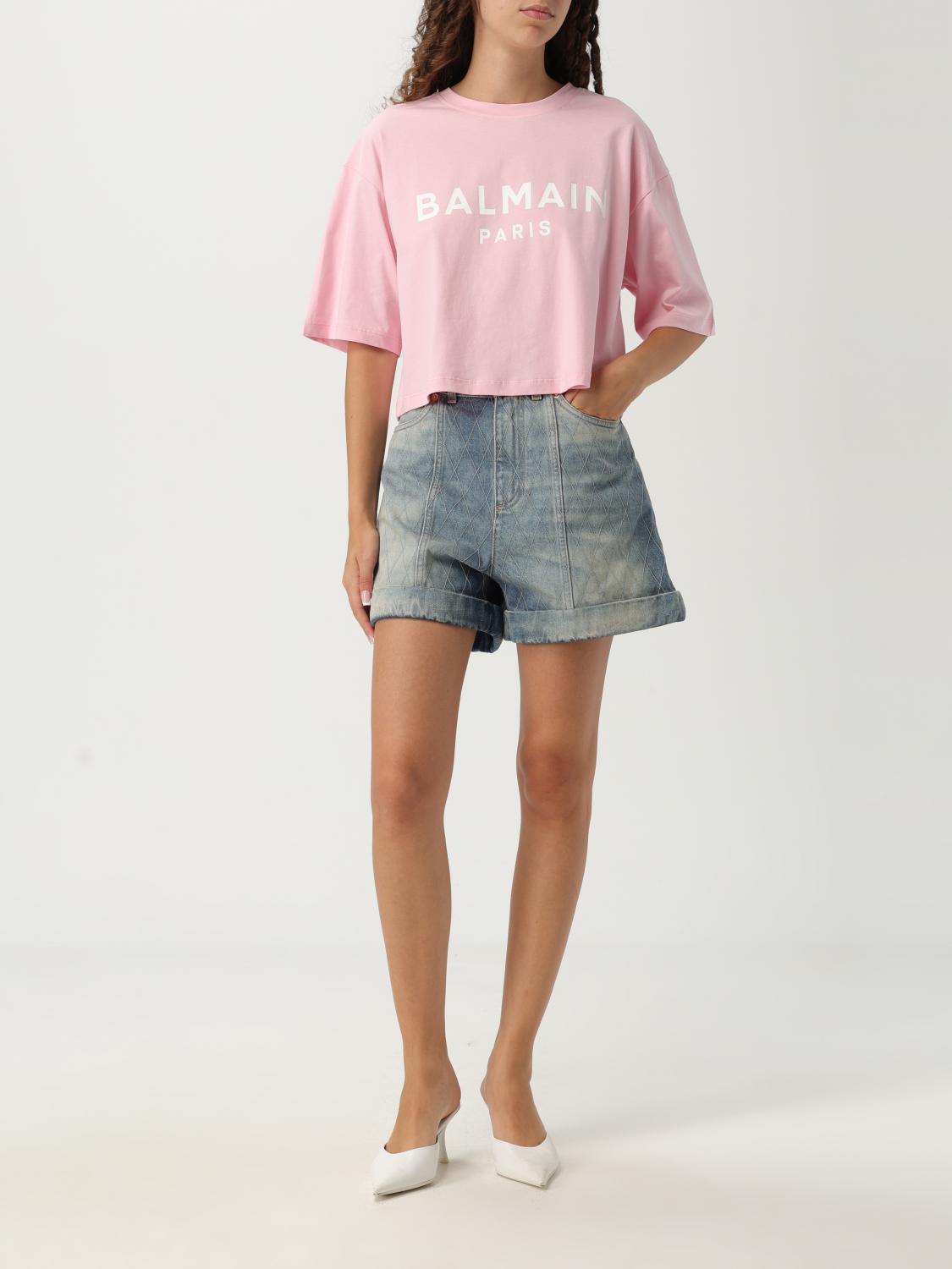 Balmain T Shirt Woman Pink