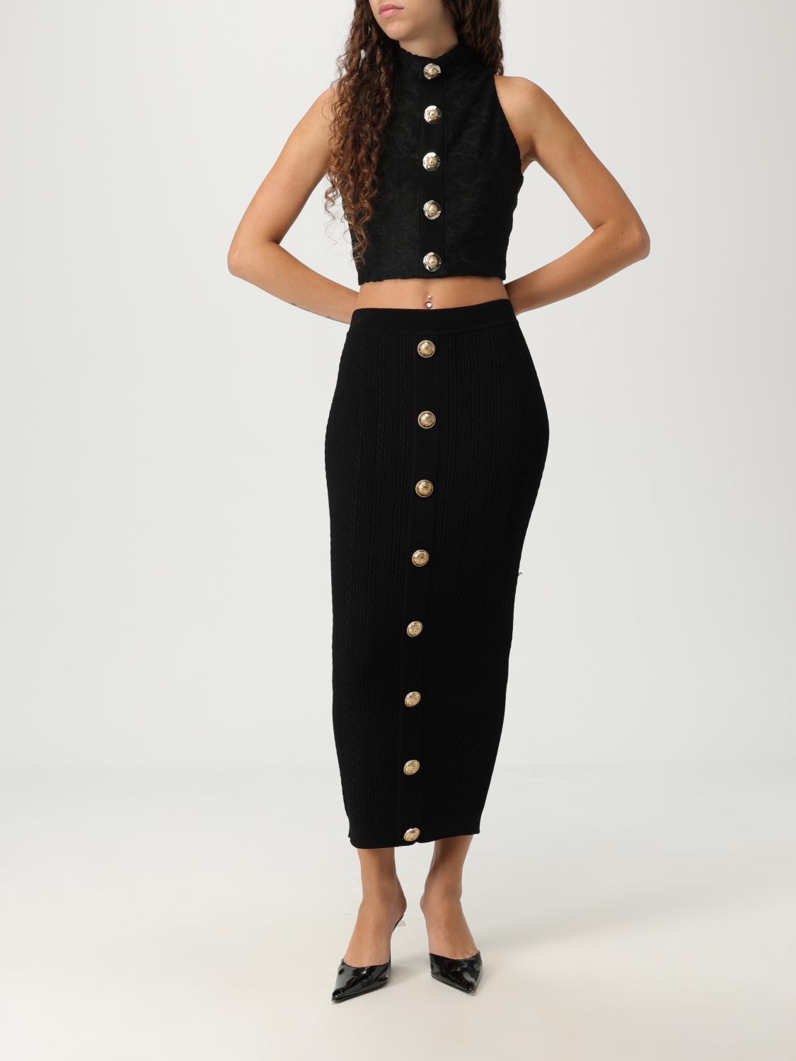 Balmain Skirt Woman Black