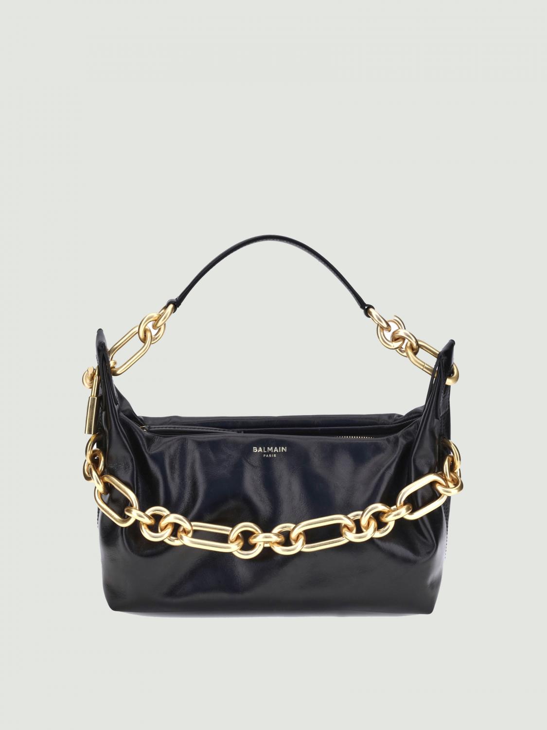 ショルダーバッグ・ポシェット BALMAIN Woman Shoulder bag Black FN1BS002LBFO 0PA Sync Medium bag in calfskin leather black black - Women