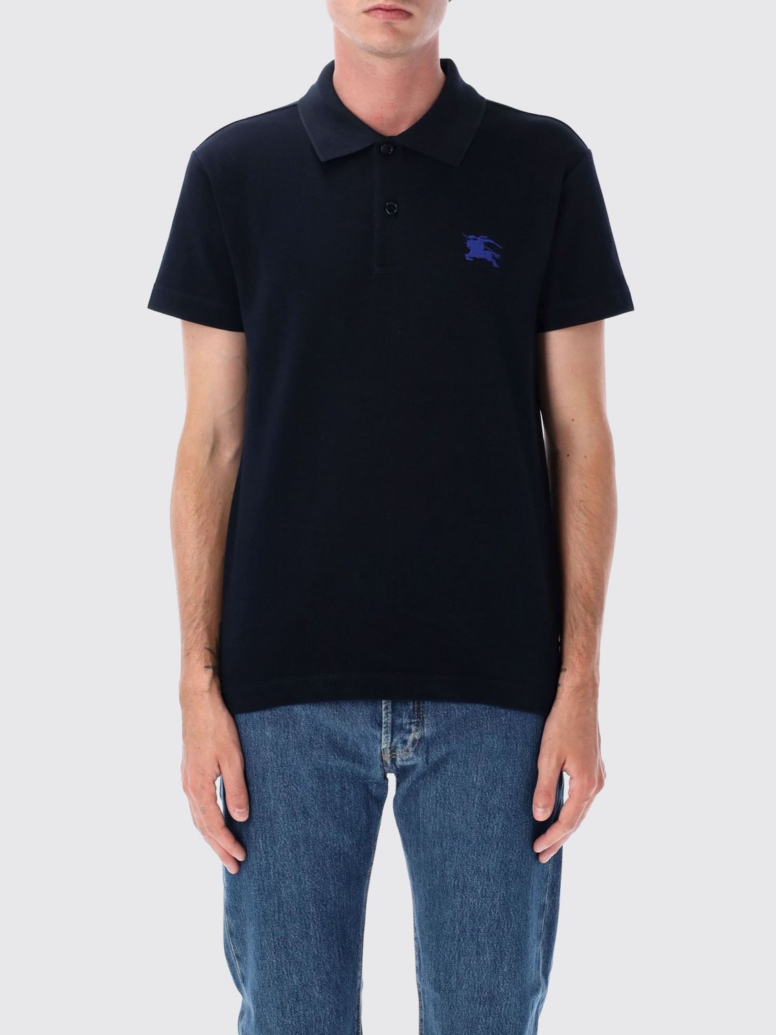 Burberry Polo Shirt Men Blue