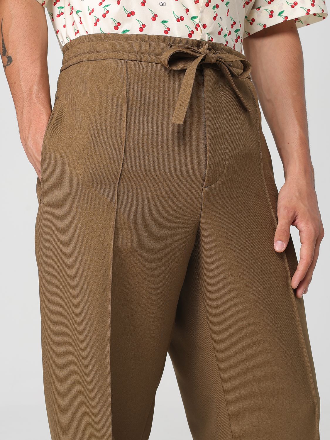 Valentino Pants Men Walnut