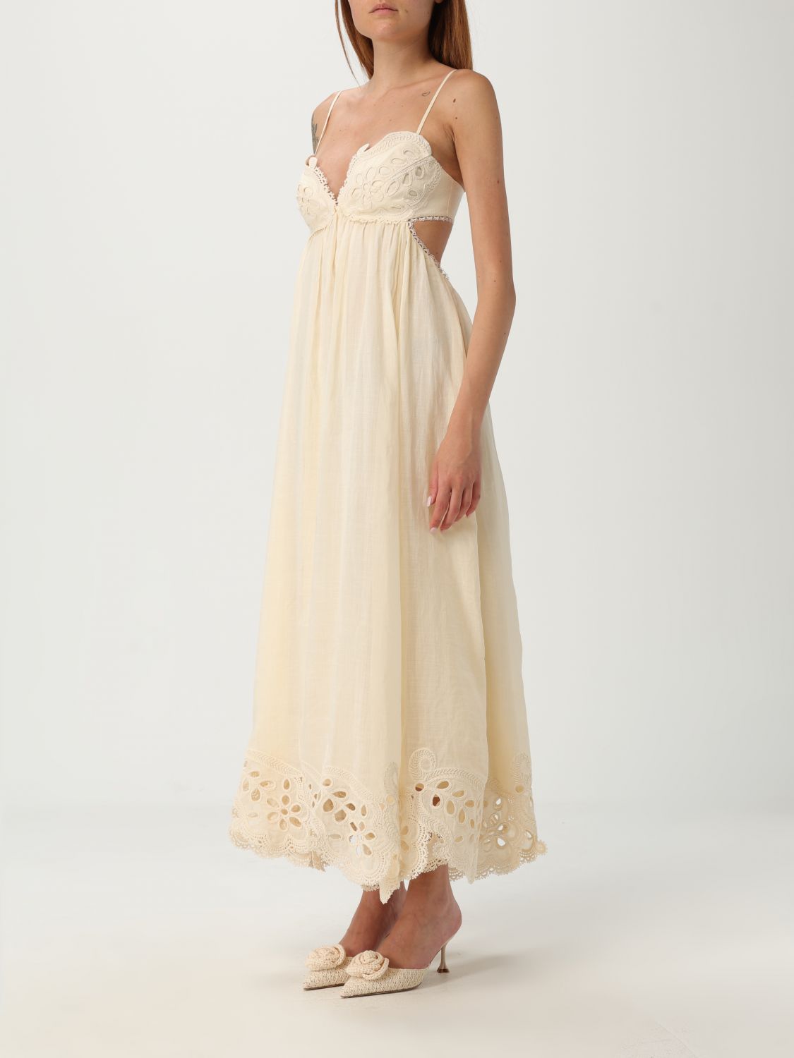 Zimmermann Dress Woman Yellow Cream