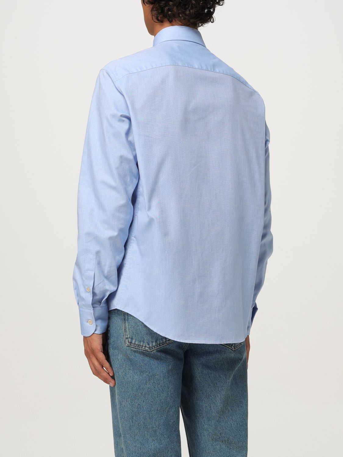 Valentino Shirt Men Gnawed Blue