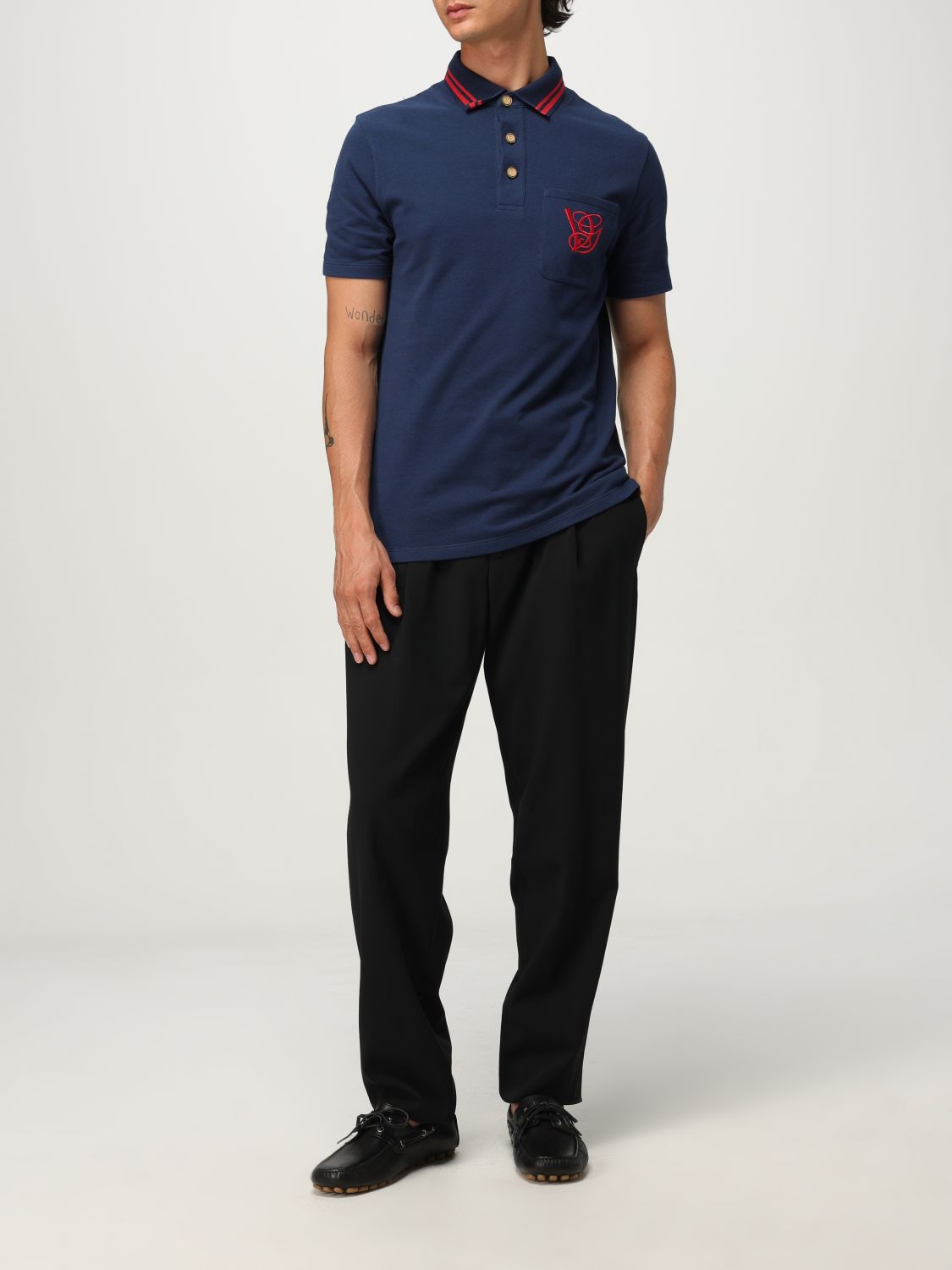 Valentino Polo Shirt Men Blue