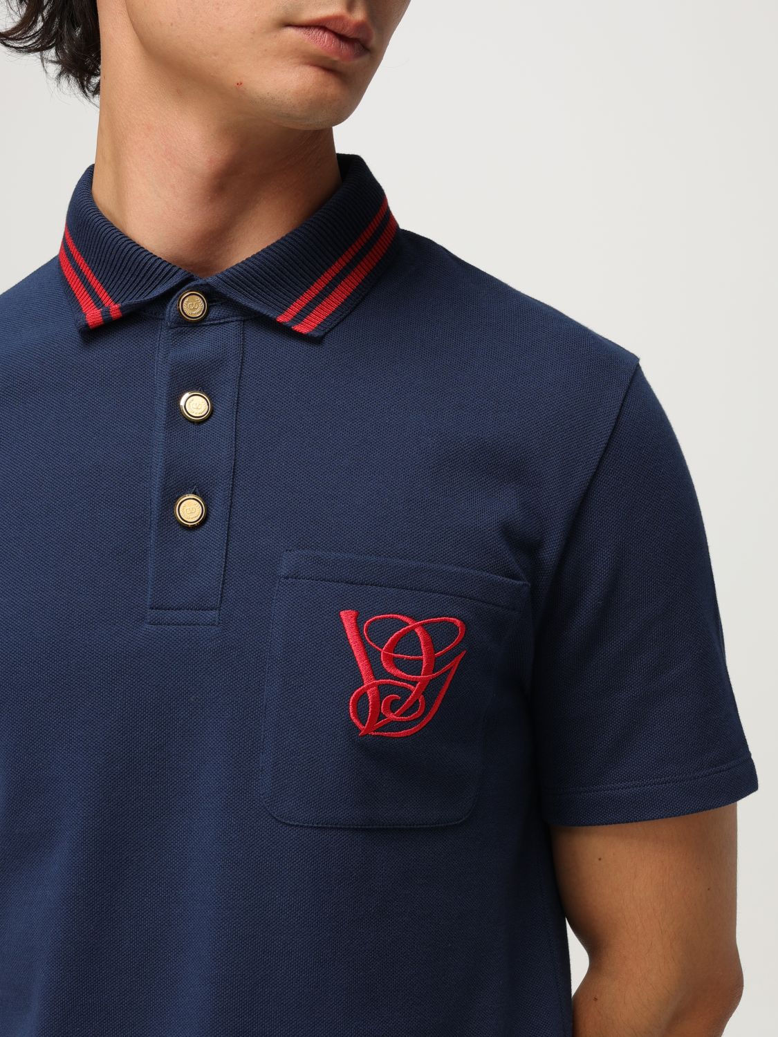 Valentino Polo Shirt Men Blue