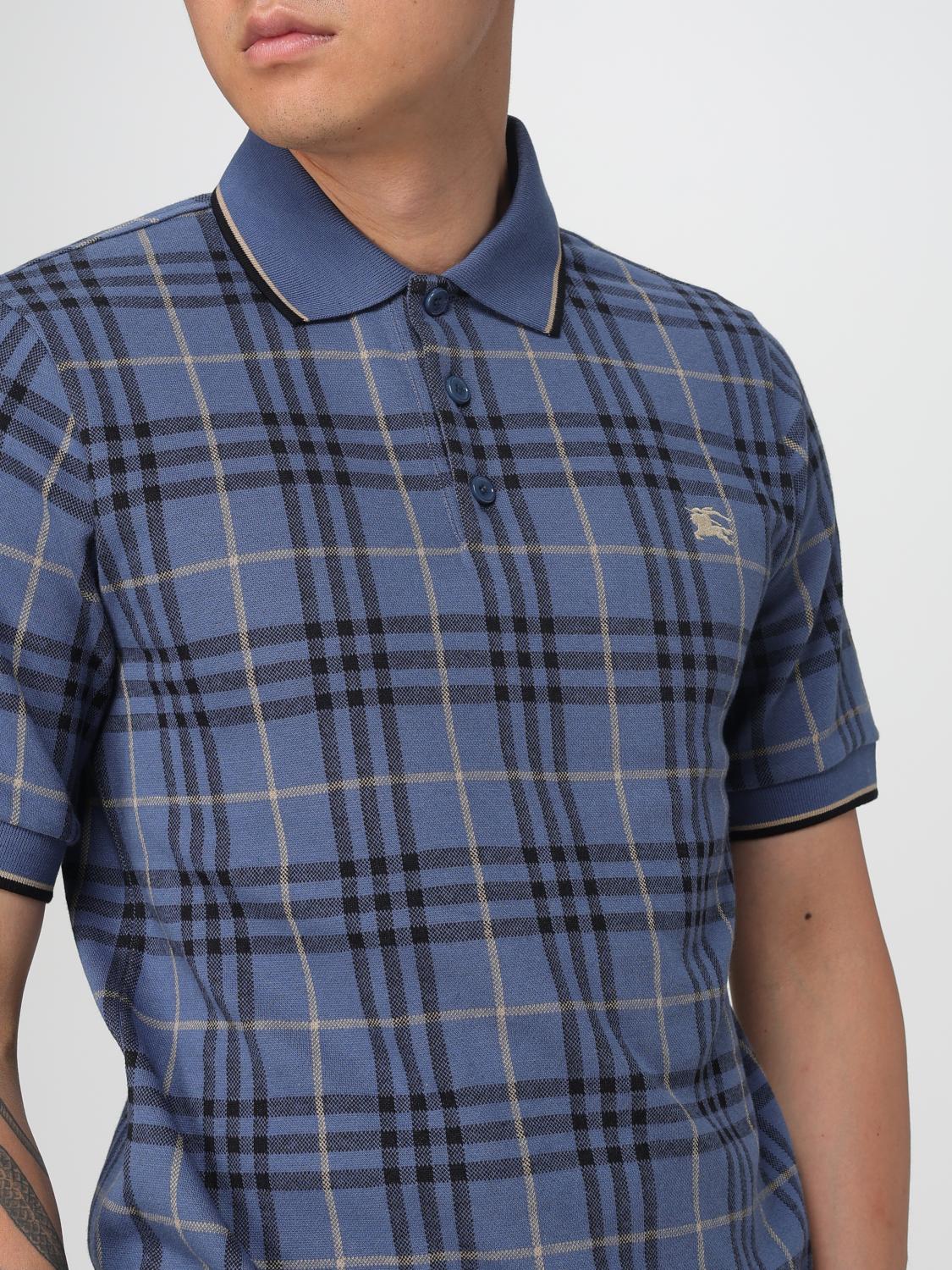 Burberry Polo Shirt Men Blue