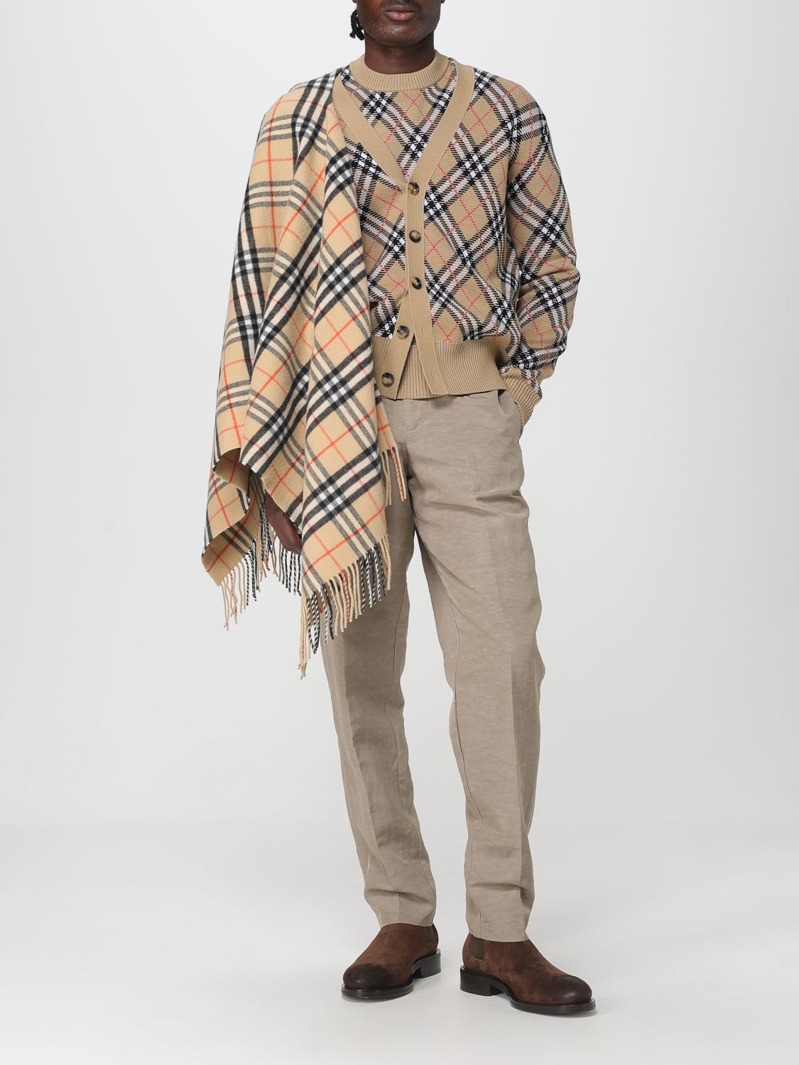 Burberry Cardigan Men Sand