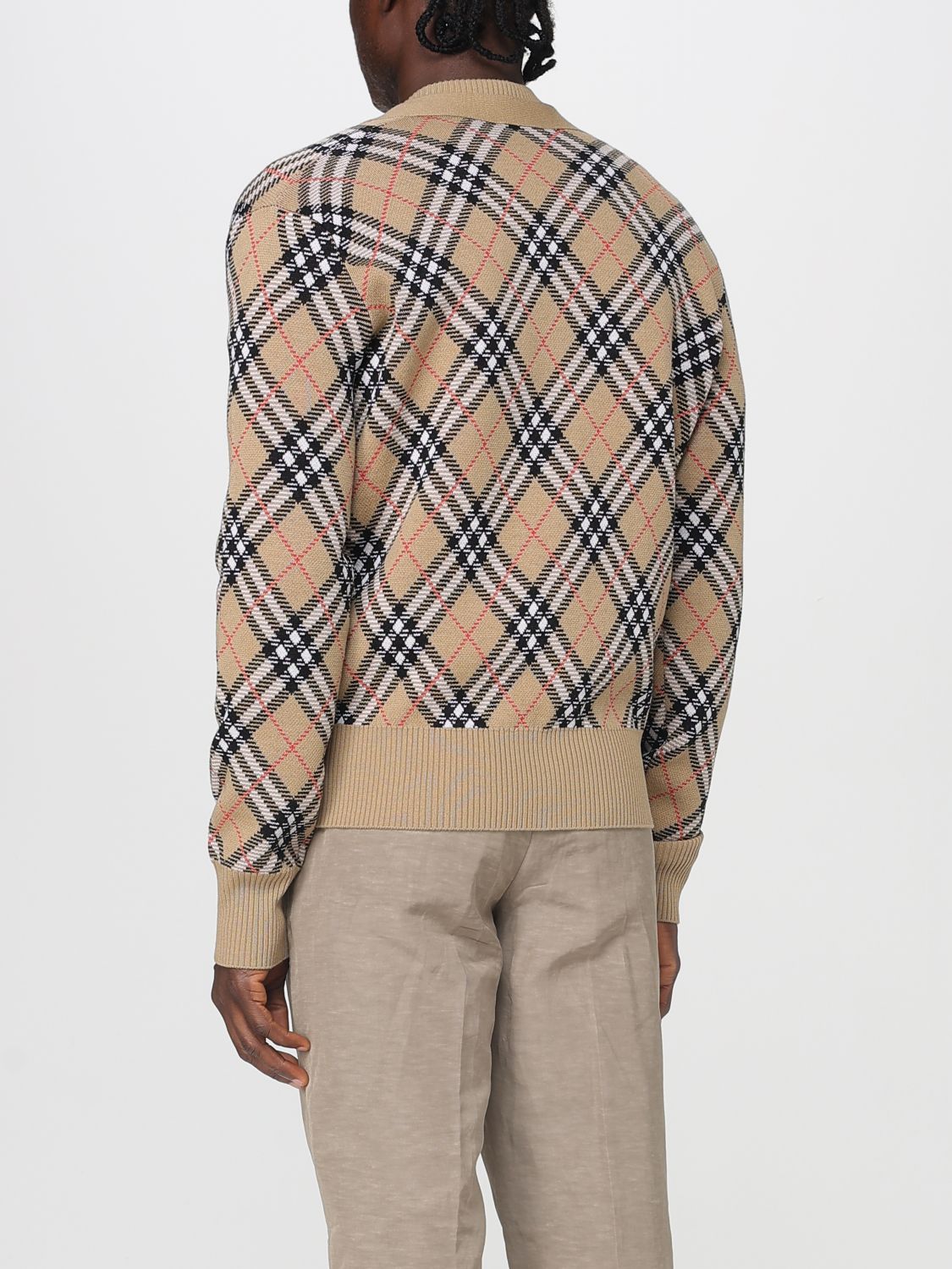 Burberry Cardigan Men Sand