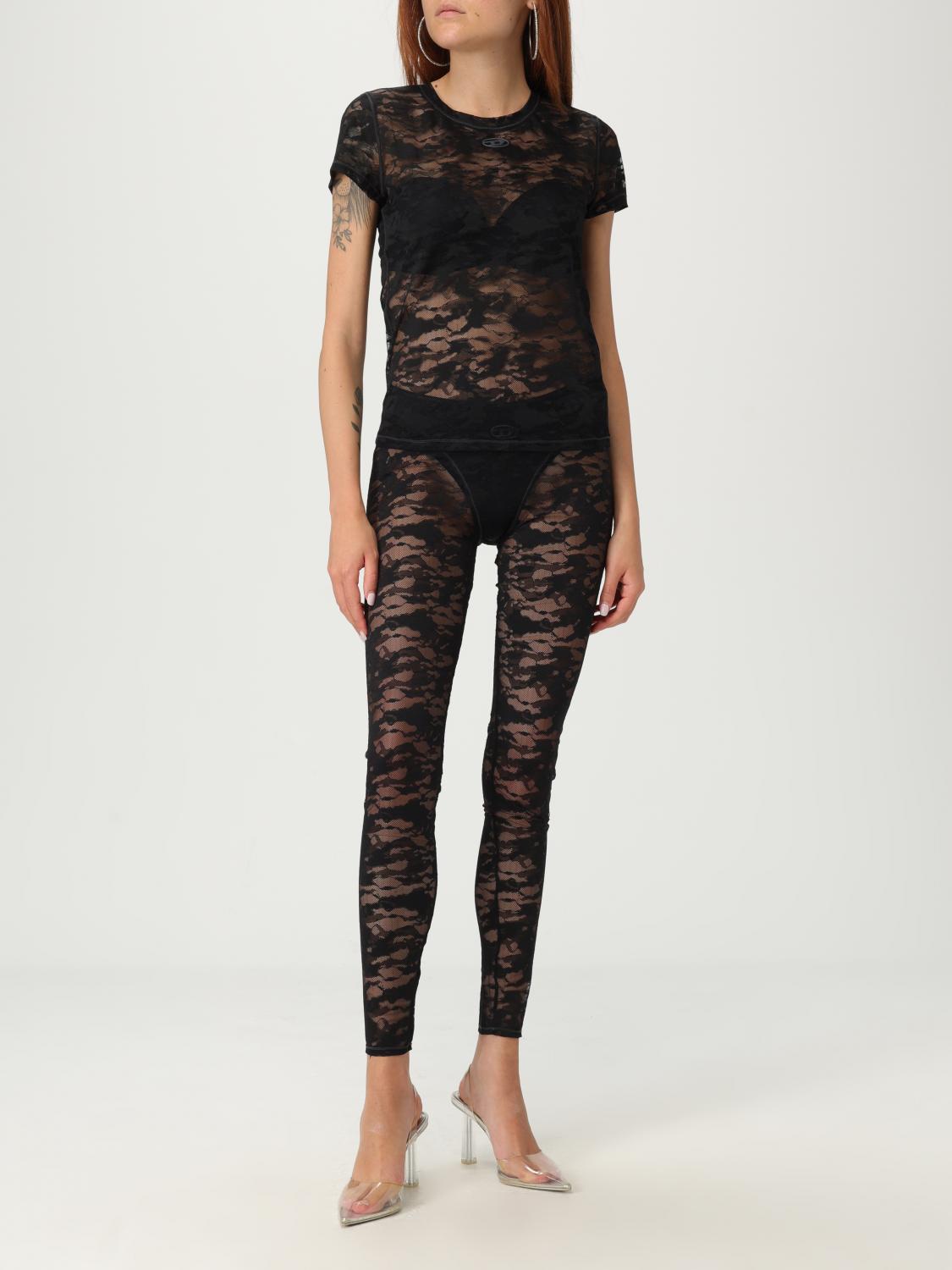Diesel Pants Woman Black