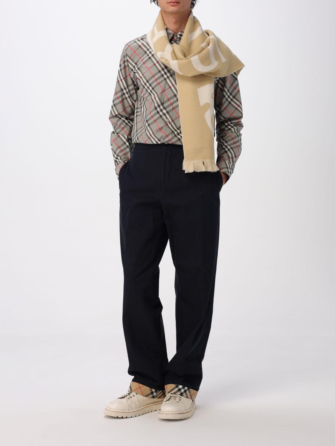 Burberry Scarf Men Beige