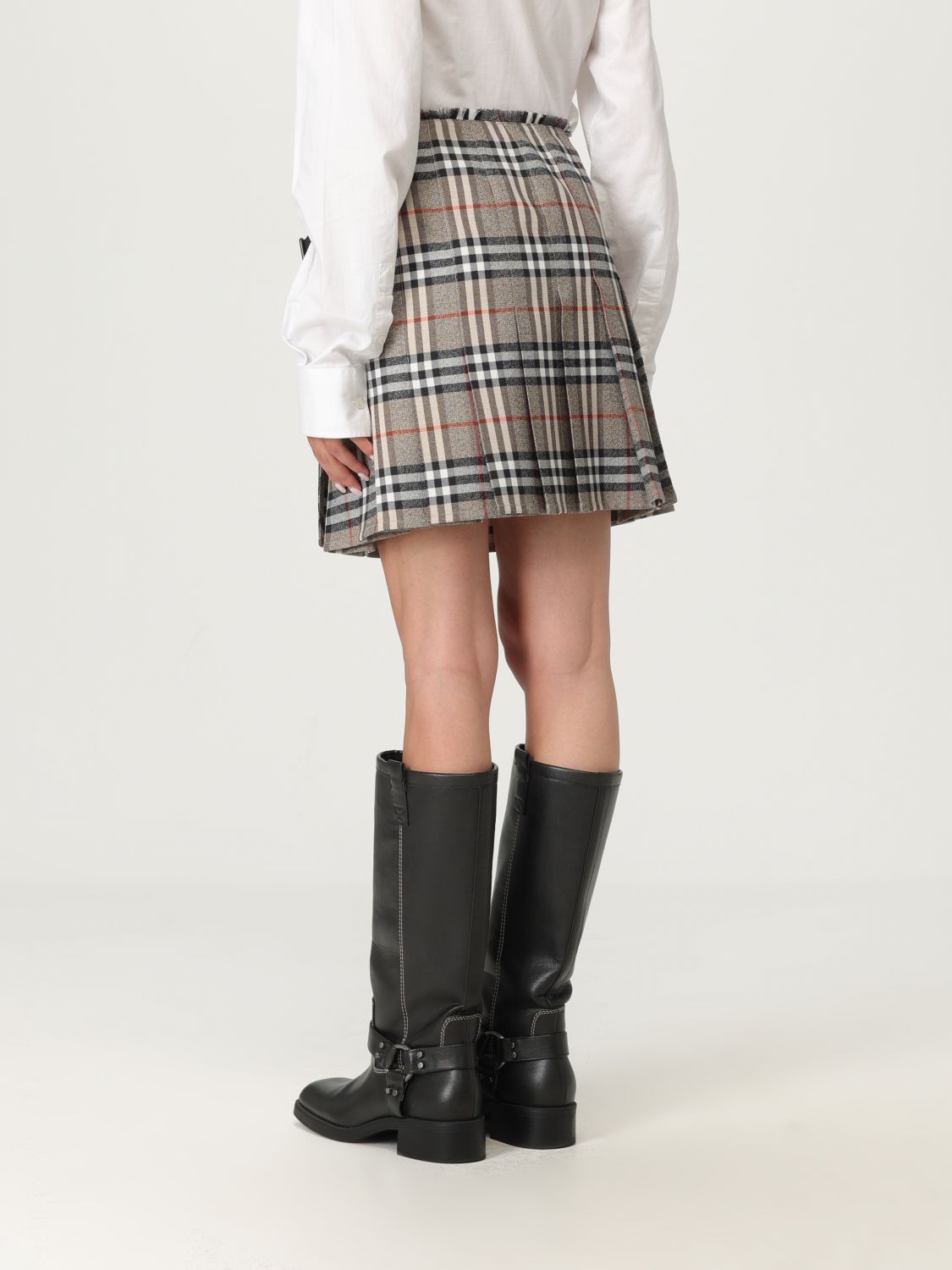 Burberry Skirt Woman Grey