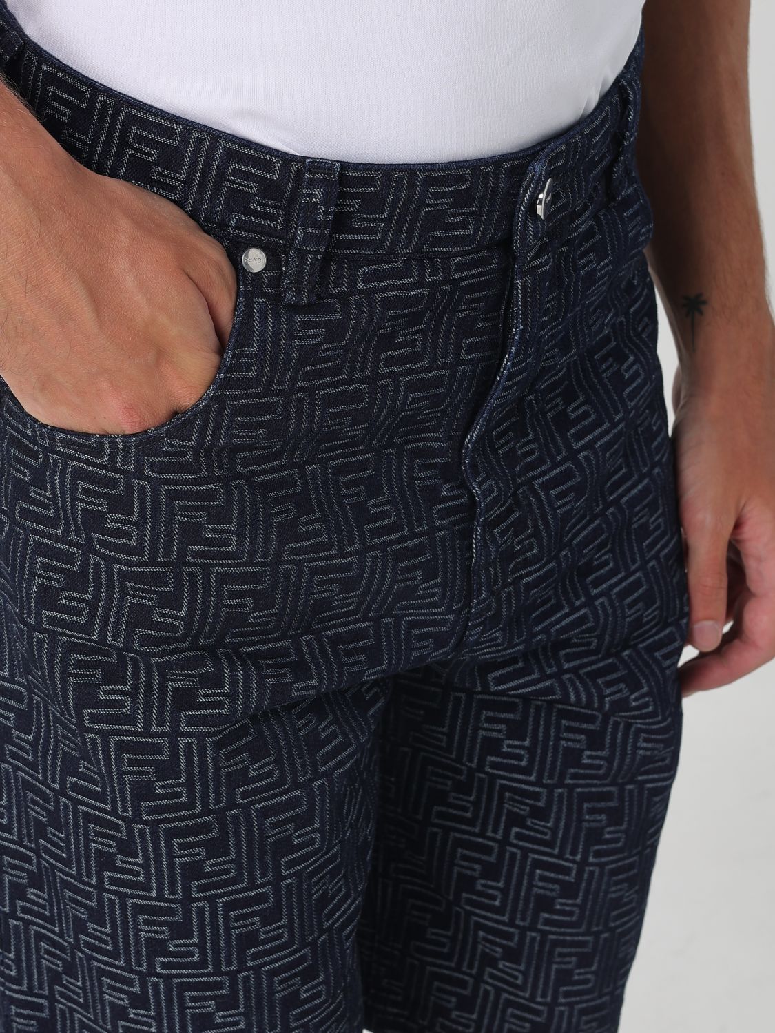 Fendi Short Men Indigo