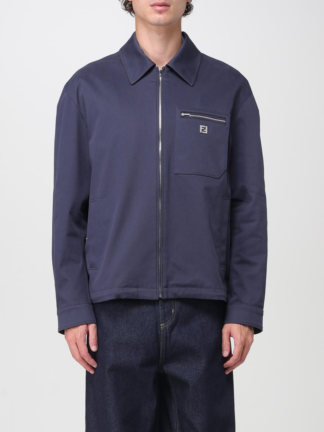 Fendi Jacket Men Blue