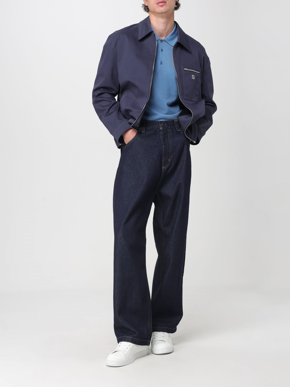 Fendi Jacket Men Blue