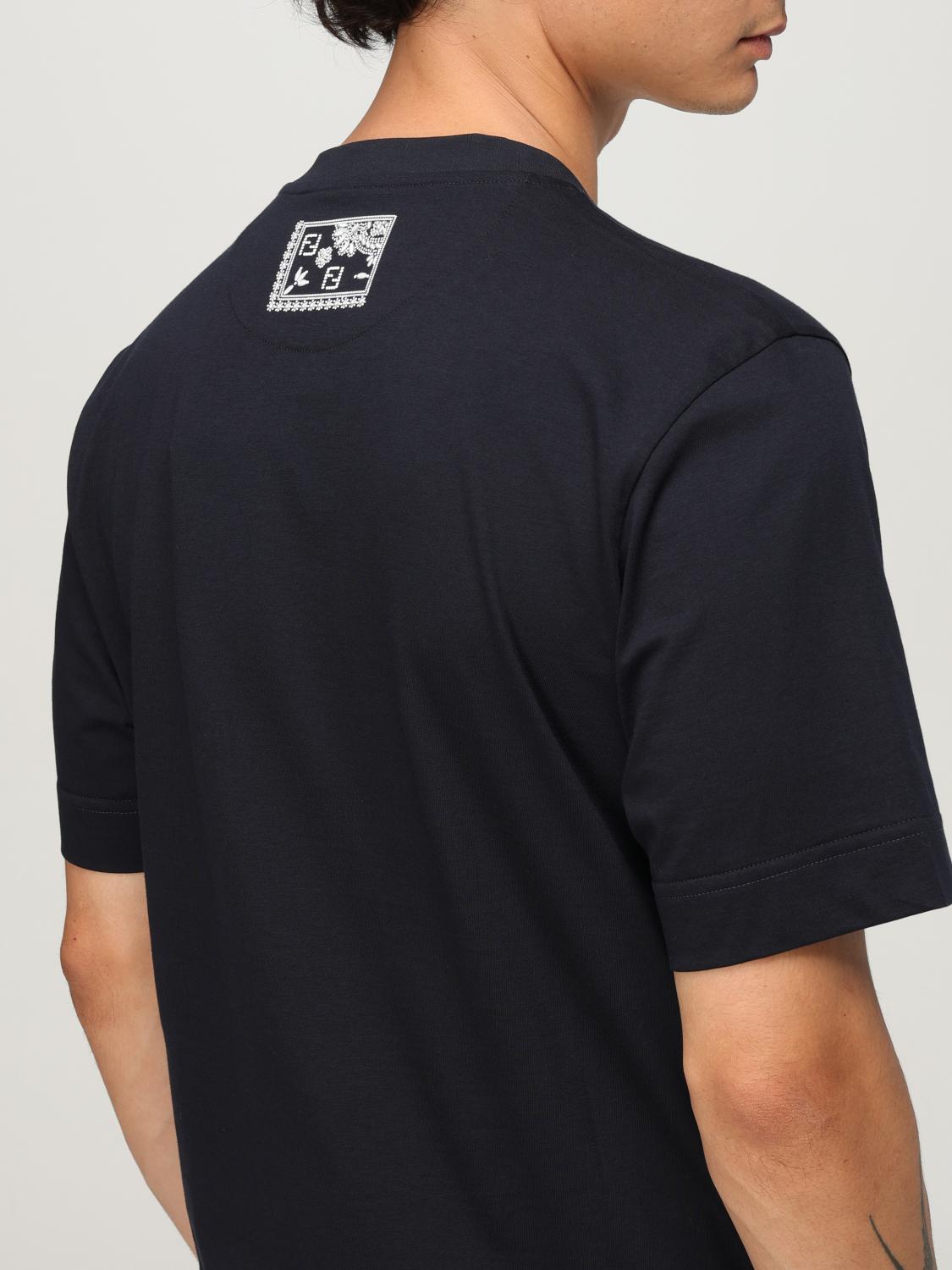 Fendi T Shirt Men Blue