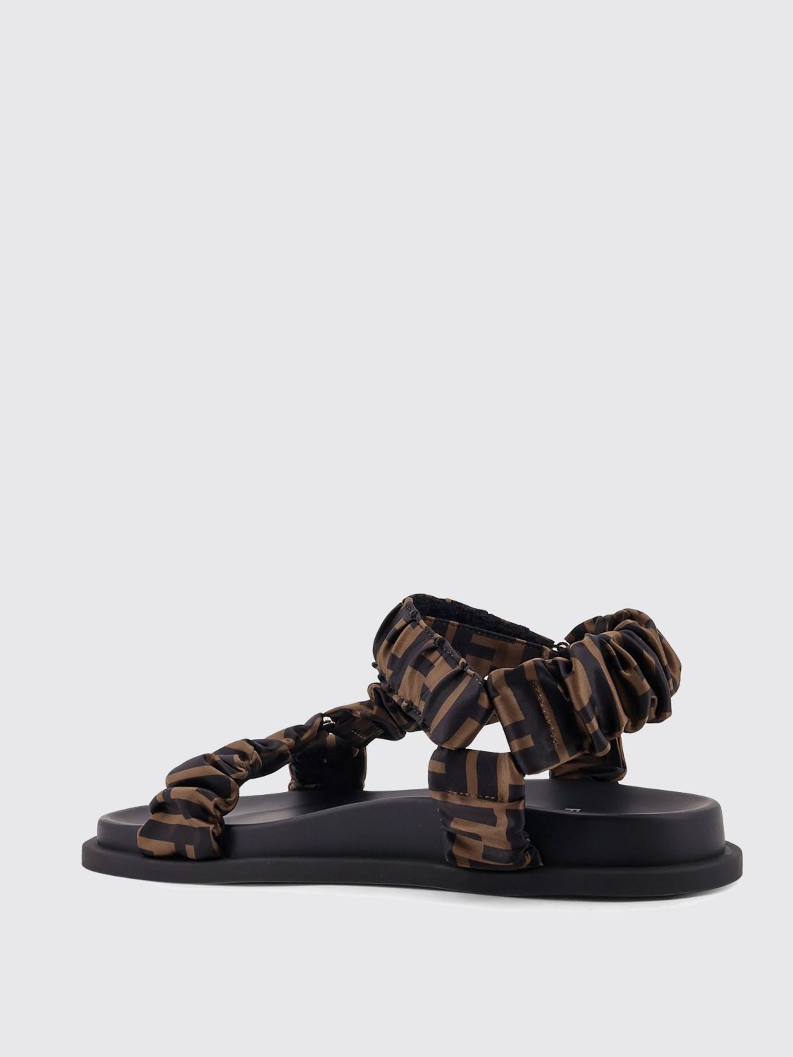 Fendi Flat Sandals Woman Tobacco