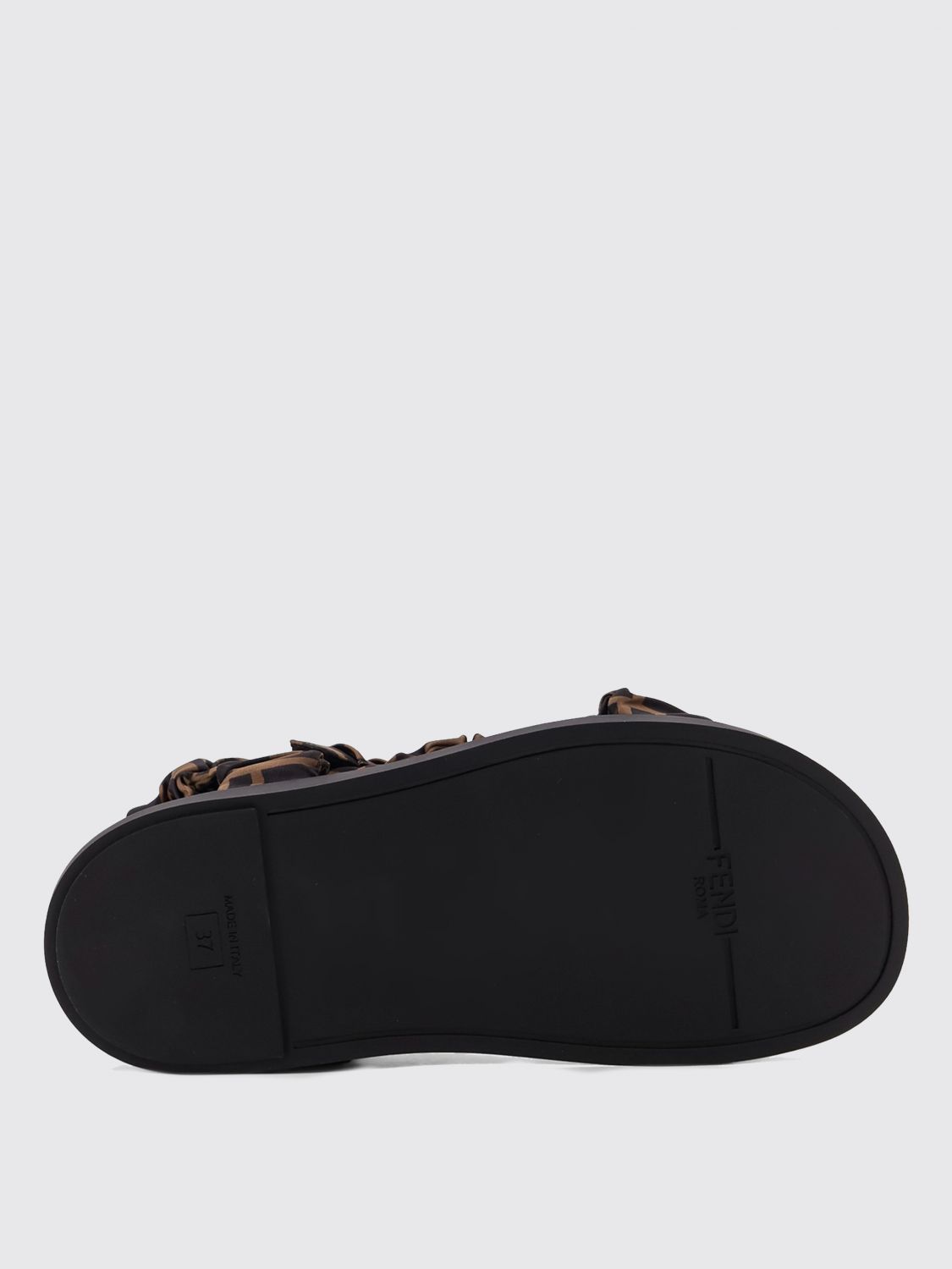 Fendi Flat Sandals Woman Tobacco