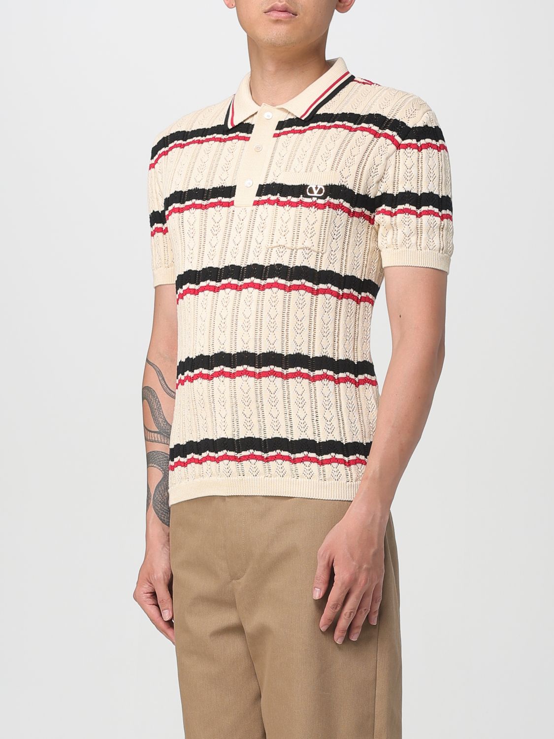 Valentino Polo Shirt Men Red