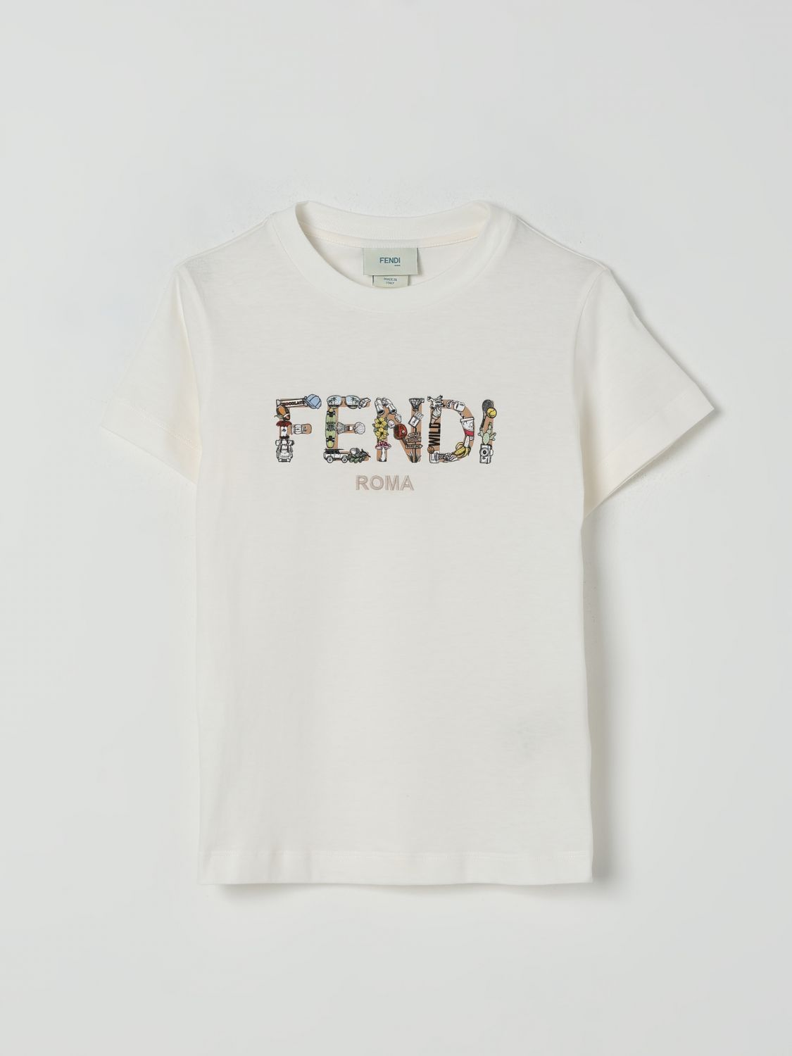 Fendi T Shirt Kids White