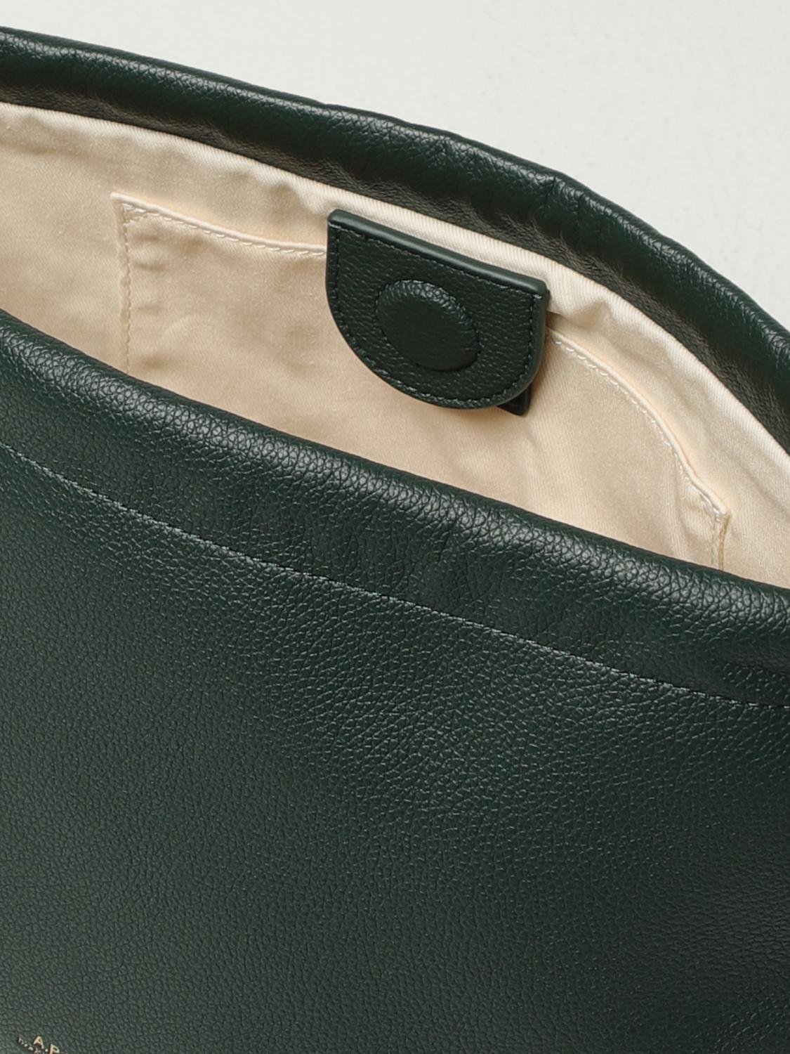 A.P.C. Crossbody Bags Woman Green