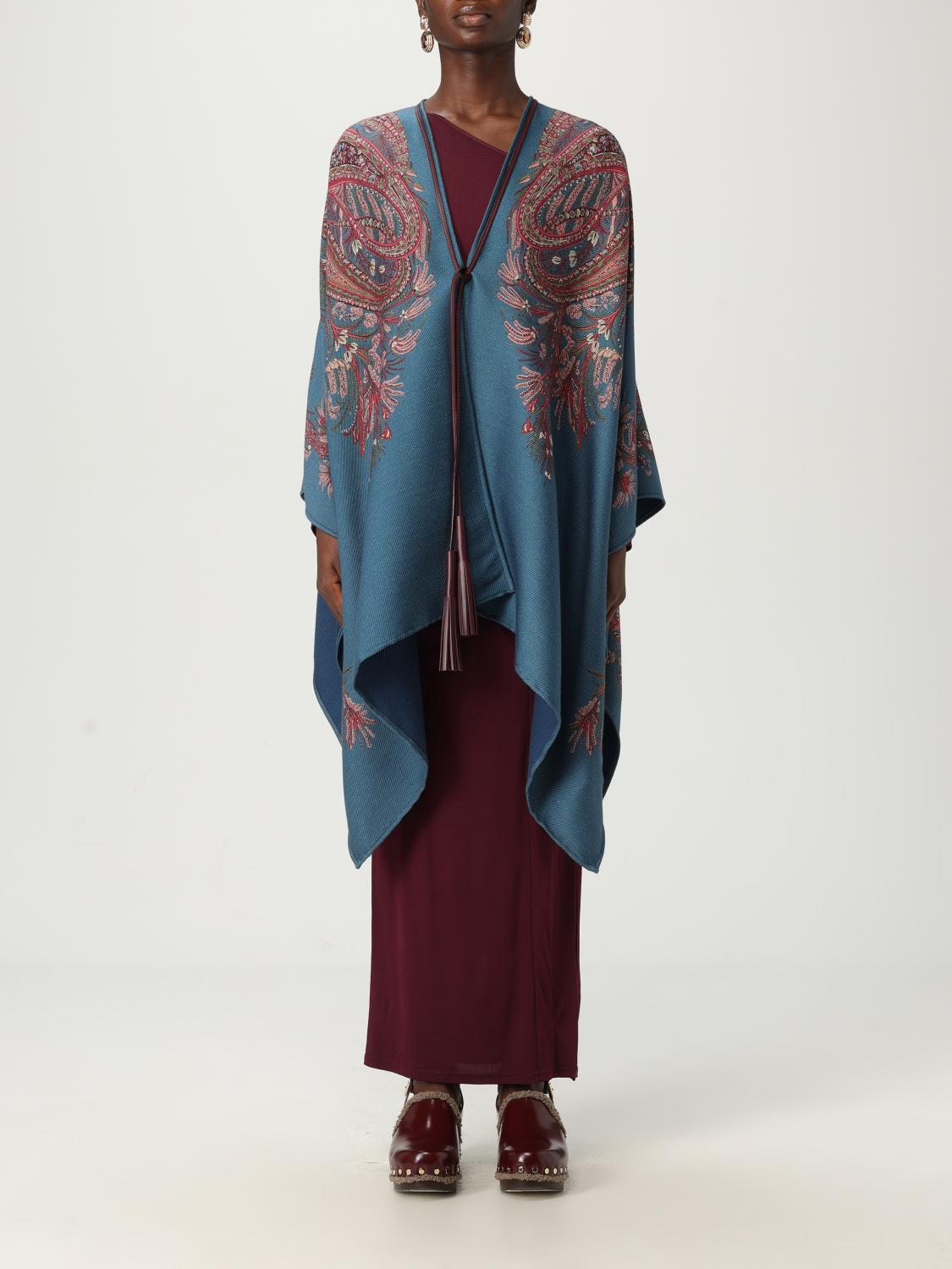 Etro Cape Woman Teal