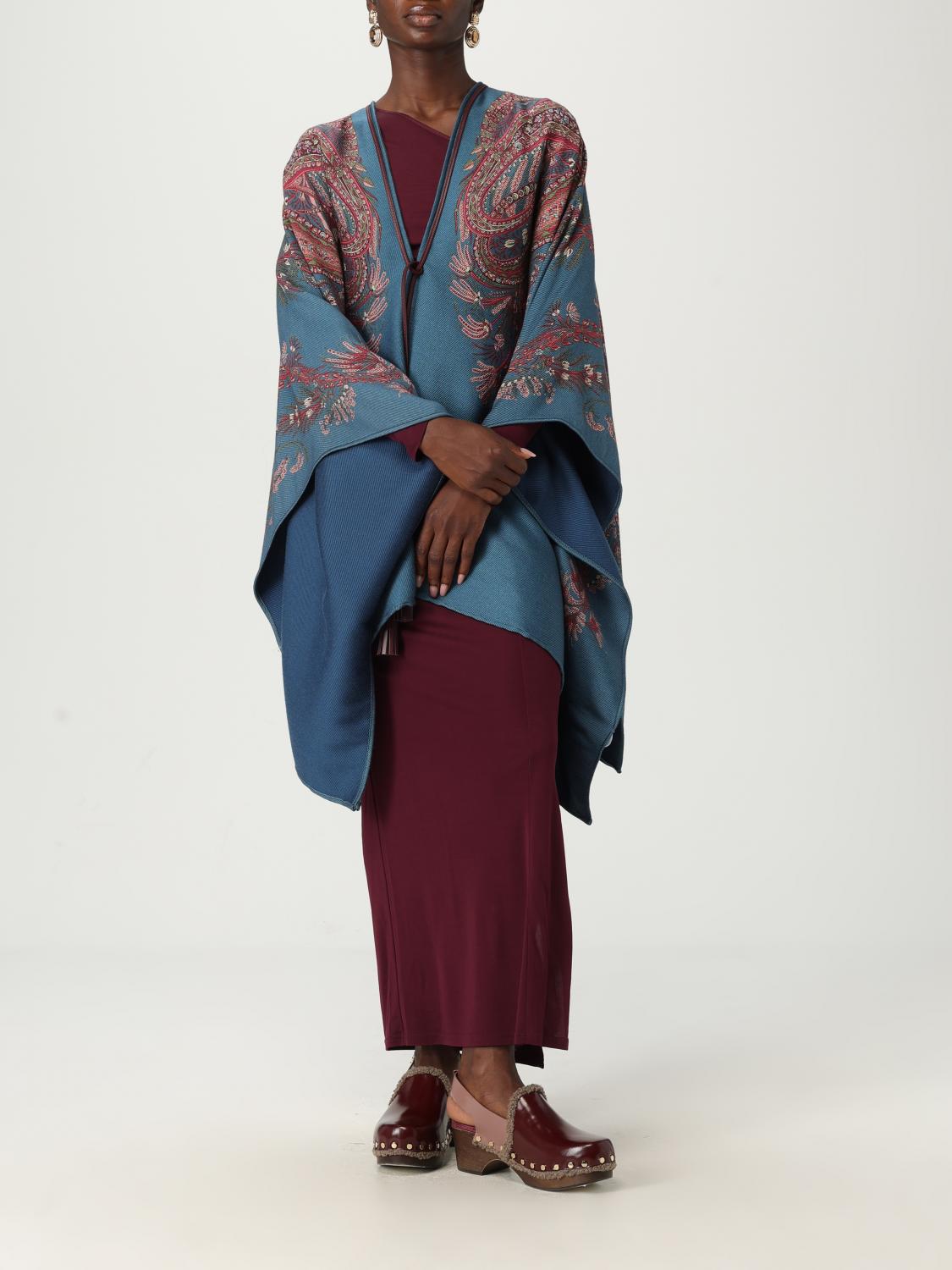 Etro Cape Woman Teal