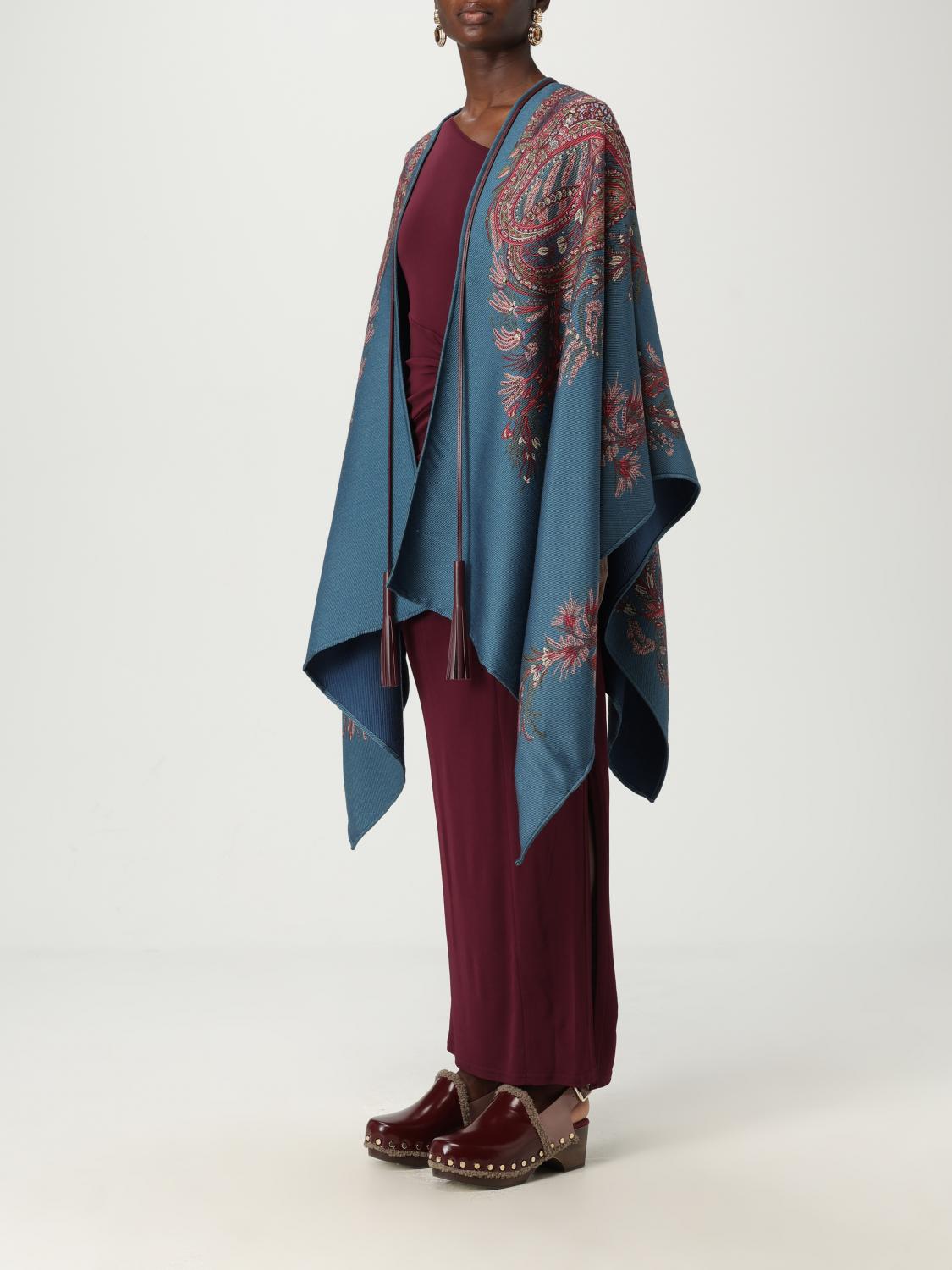 Etro Cape Woman Teal