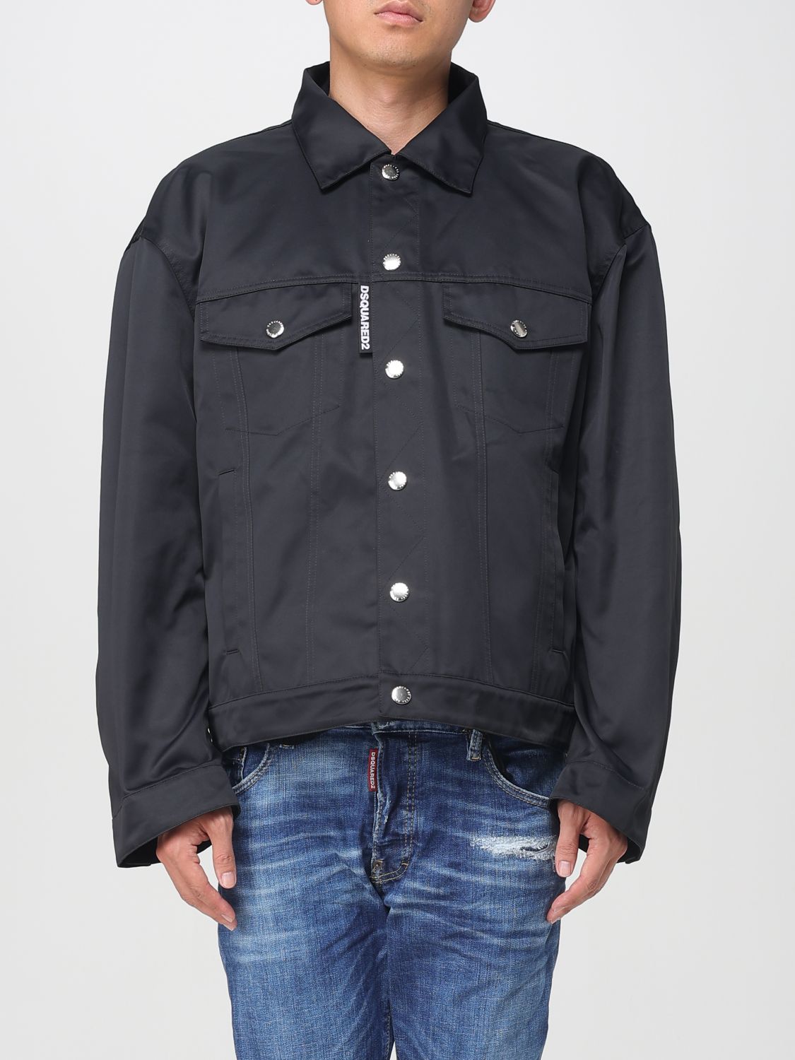 Dsquared2 Coat Men Black