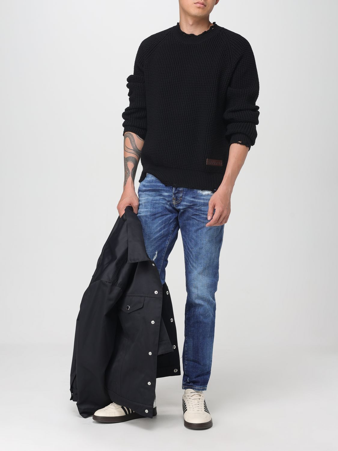 Dsquared2 Coat Men Black