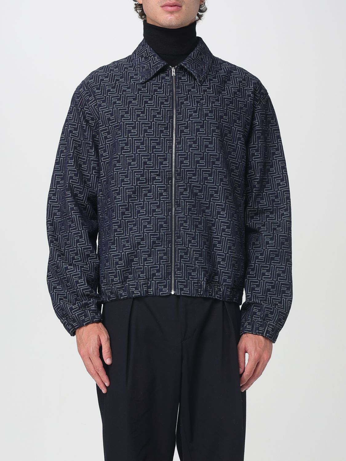 Fendi Jacket Men Blue