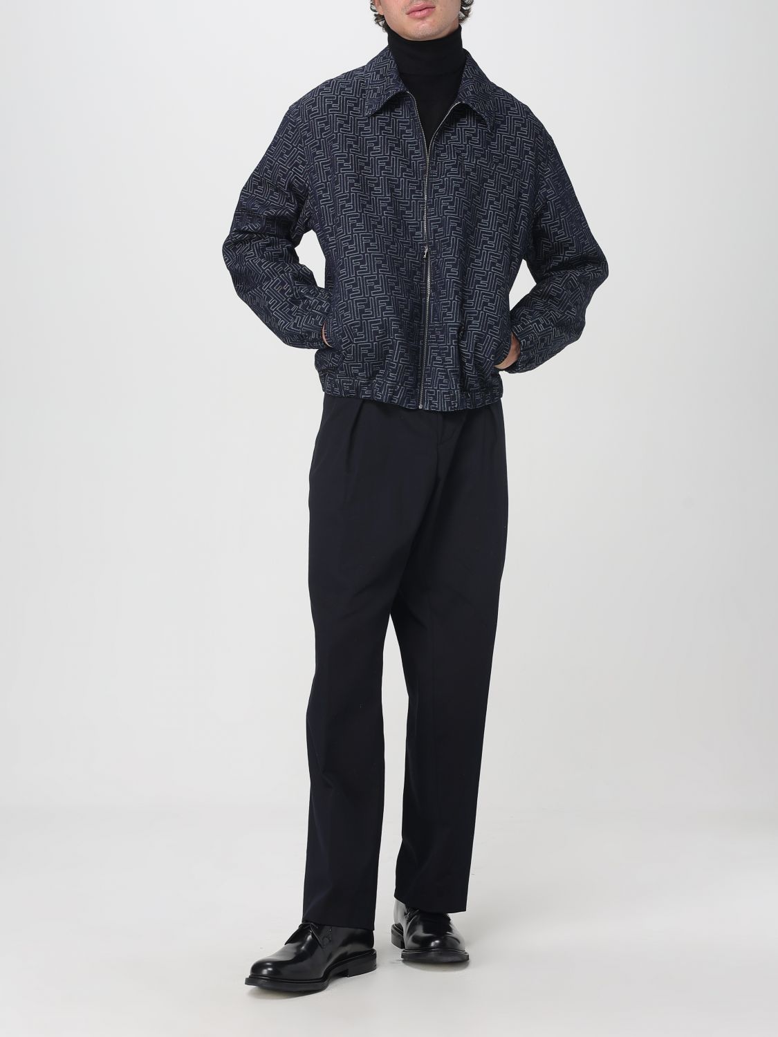 Fendi Jacket Men Blue