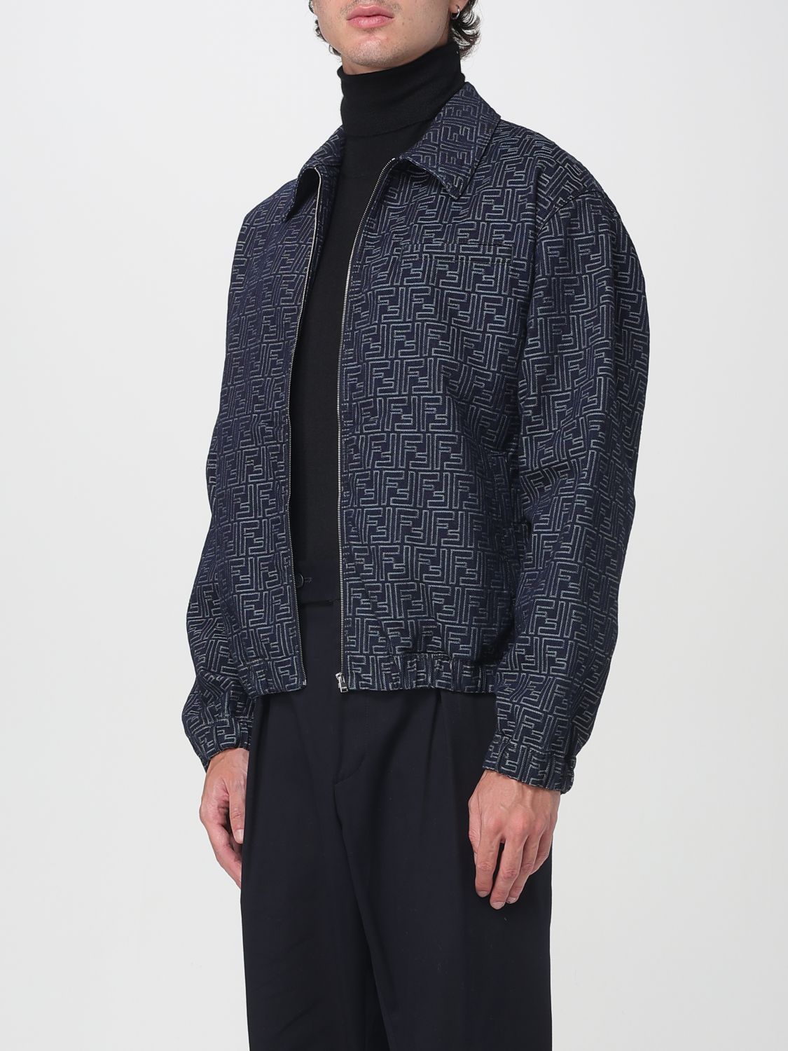 Fendi Jacket Men Blue