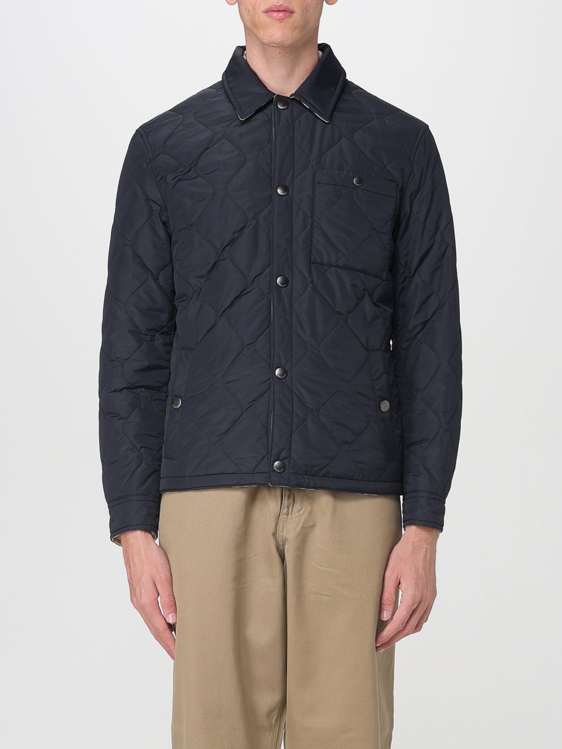 Burberry Coat Men Blue