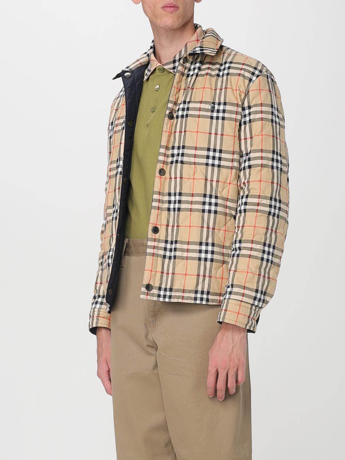 Burberry Coat Men Blue