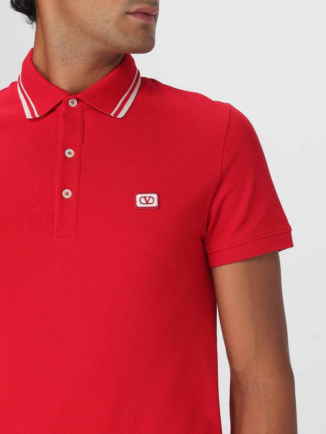 Valentino Polo Shirt Men Red