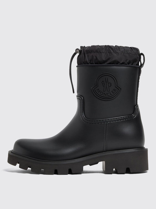 Moncler Flat Ankle Boots Woman Black