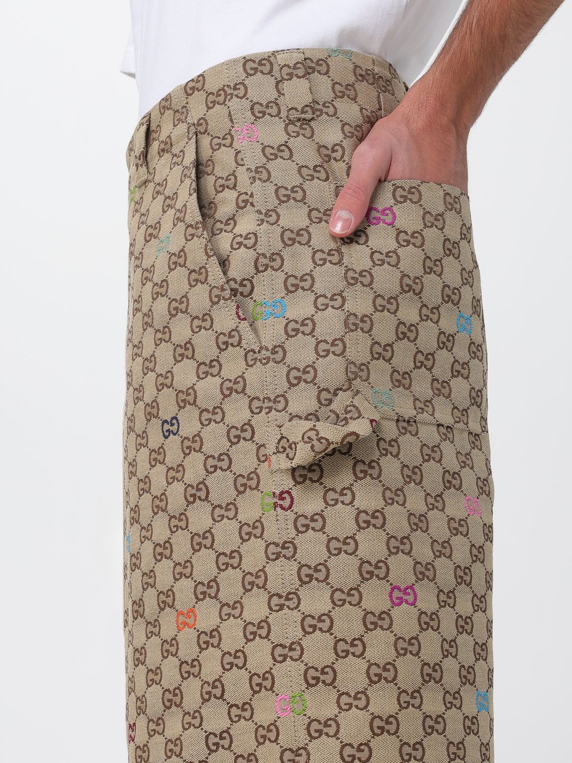 Gucci Shorts Men Camel
