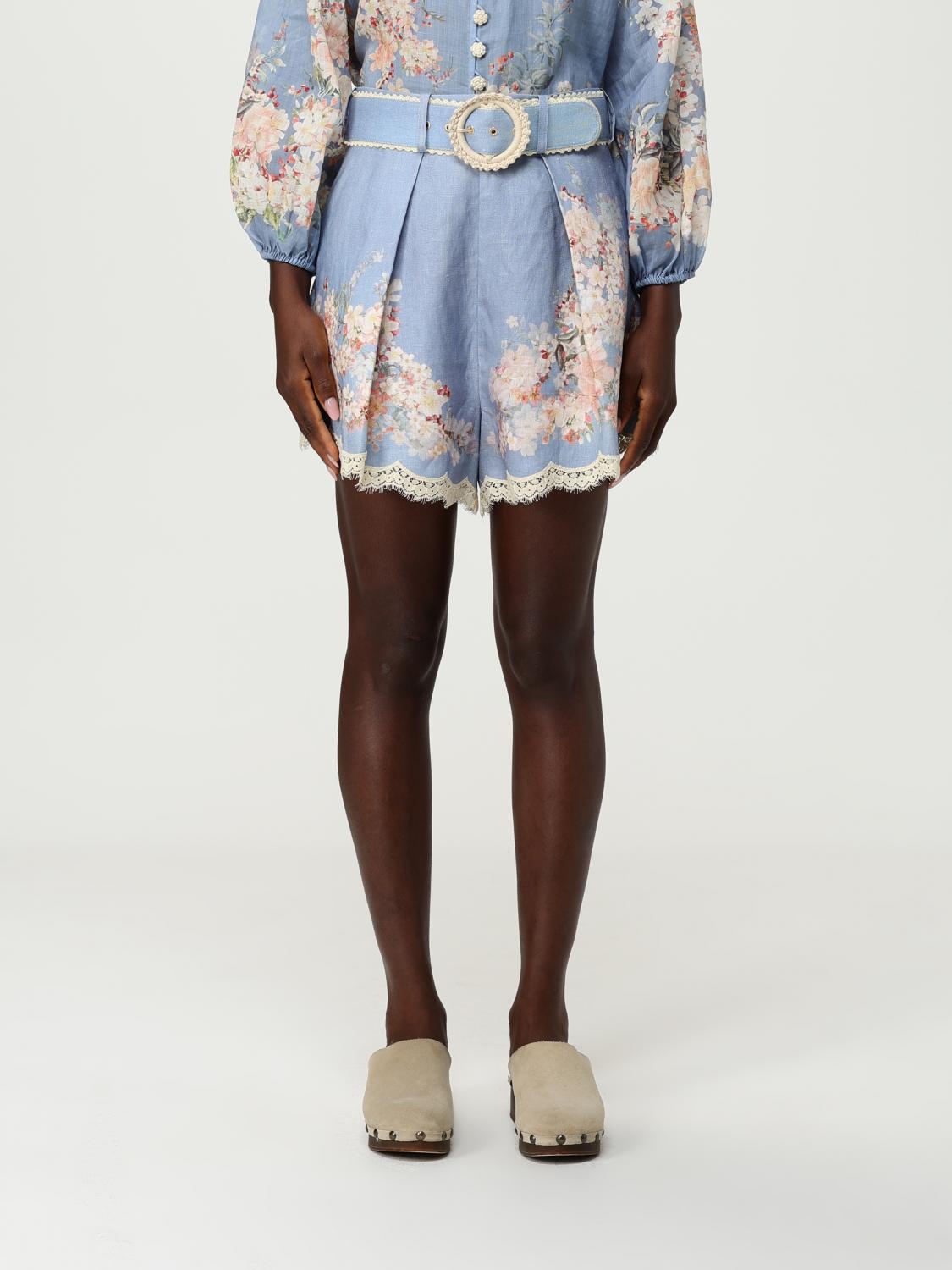 Zimmermann Short Woman Gnawed Blue
