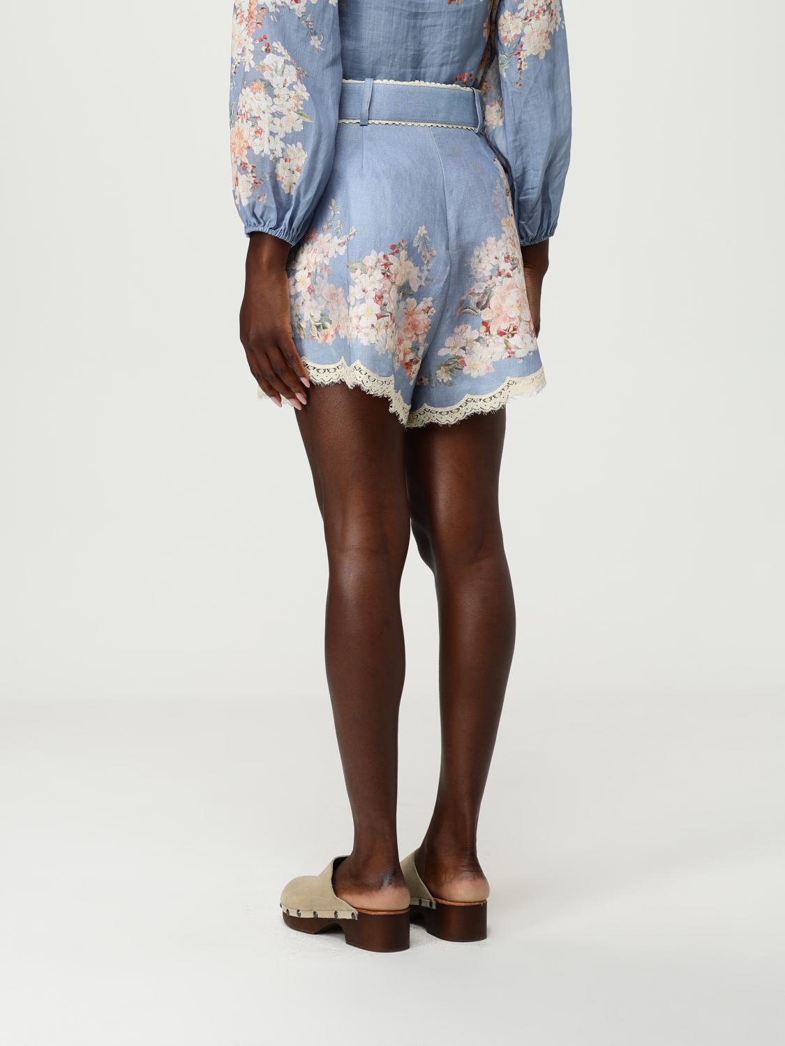Zimmermann Short Woman Gnawed Blue