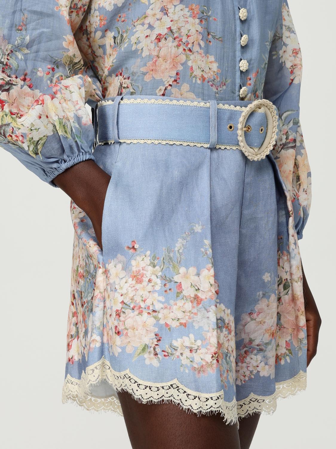 Zimmermann Short Woman Gnawed Blue
