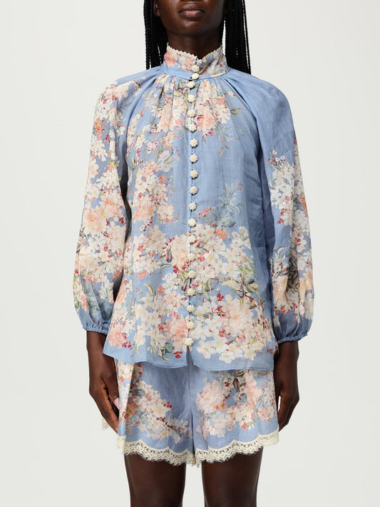 Zimmermann Skirt Woman Gnawed Blue
