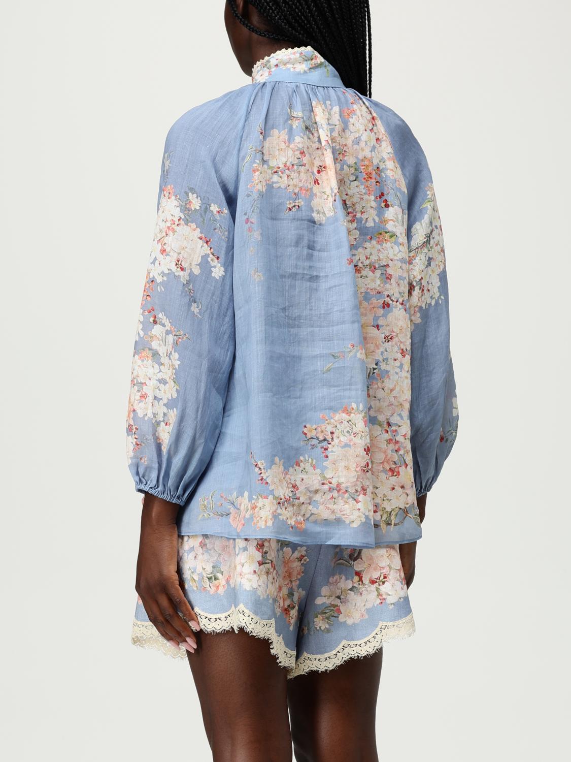 Zimmermann Skirt Woman Gnawed Blue