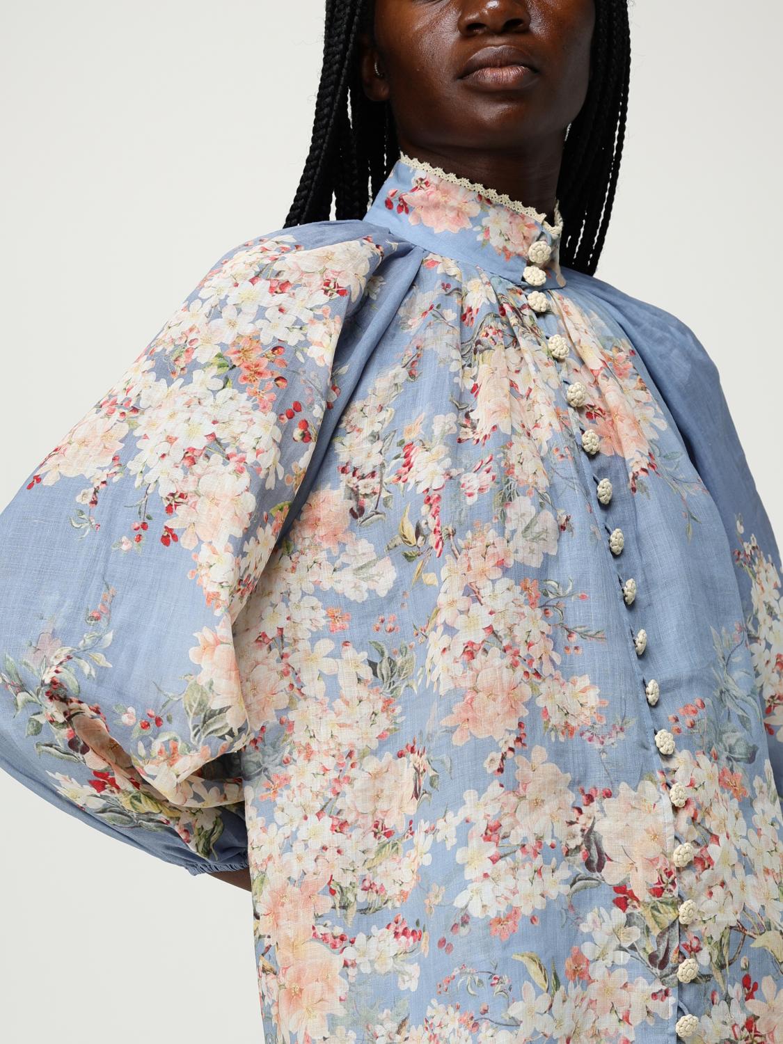 Zimmermann Skirt Woman Gnawed Blue