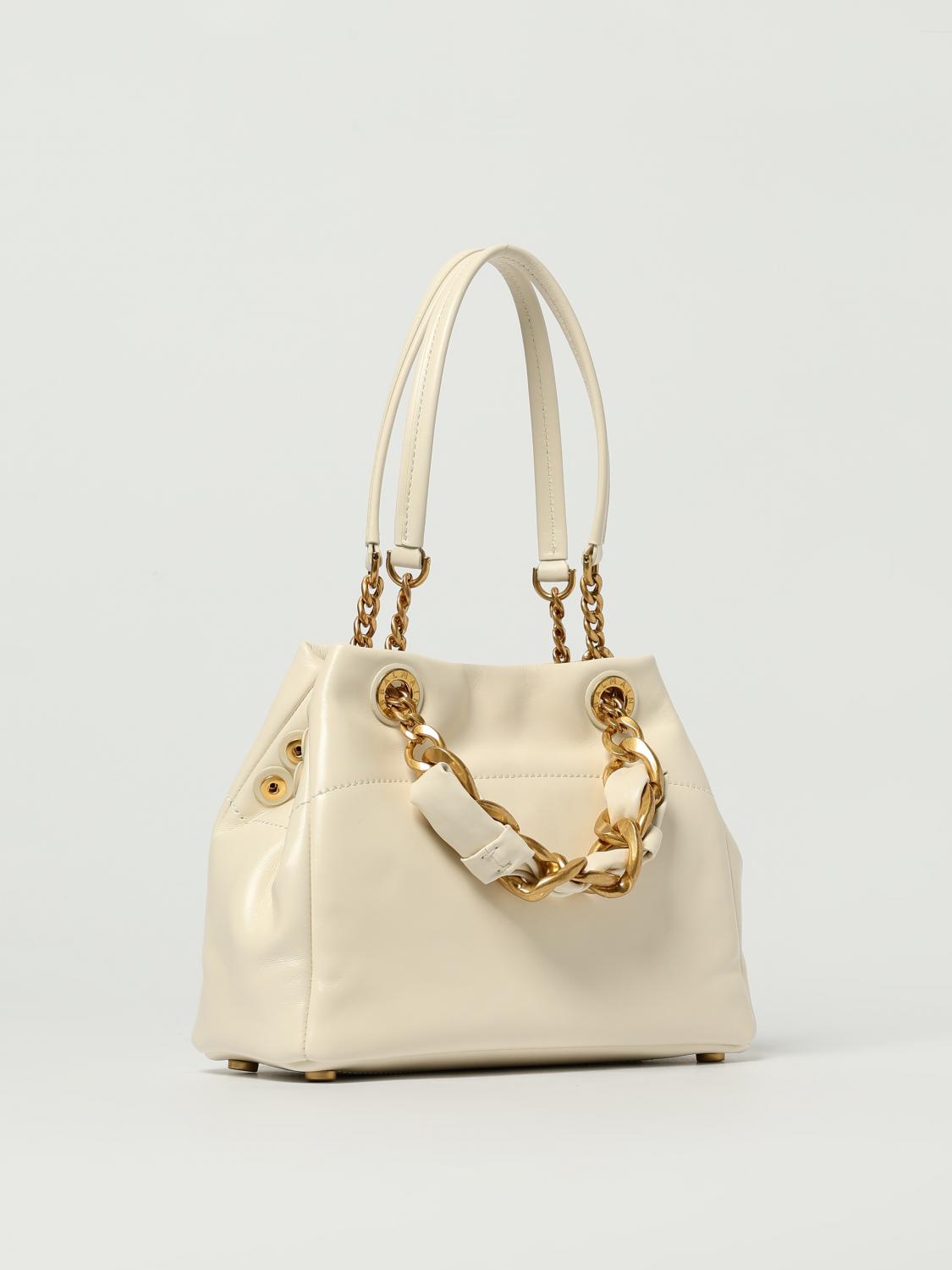 Balmain Shoulder Bag Woman Beige