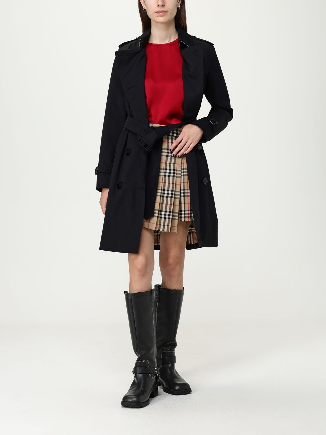 Burberry Coat Woman Black