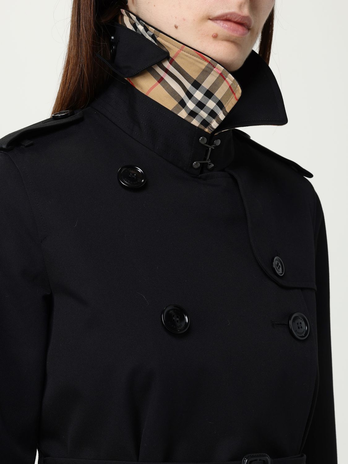 Burberry Coat Woman Black